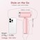 Hair Dryer, [Super Mini] Ionic High-Speed Travel Blow Dryer with Diffuser 200 Million Negative Ions, 110,000RPM Brushless Motor for Home Salon Fast Drying Portable Lightweight, Pink