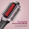 Blow Dryer Brush Hair Straightener   High-Speed 2-in-1 Hair Styler One Step Hot Air Brush Hair Dryer Volumizer with Straightening Brush Comb for Silky Smooth 110000 RPM Black