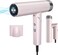 TANSHINE Professional Blow Dryer,Ionic Hair Dryer Foldable 1600W,110000RPM High-Speed Ion Hair Dryer for Fast Drying,Quiet Lightweight Hairdryer with Magnetic Nozzle,Compact Travel Hair Blower,Pink
