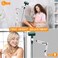 Hair Dryer Stand, 1.68M Height Adjustable, Hands Free Blow Dryer Holder with Heavy Base, 360 Degree Rotating, Work with 99% Dryers, Gift for Mom, Elder, Frozen Shoulder - White