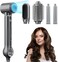 5 in 1 Hair Dryer Brush, QUICO Hair Styler 110,000 RPM 7X Faster Hair Dryers for Women 500 Million Negative Ionic Volumize Blow Dryer Brush, Hair Straightener, Air wrap Hair Styler Curl No Heat Damage