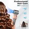 Hair Dryer, 160000 RPM Professional High Speed Ionic Blow Dryer for Fast Drying, 5 Temps/3 Speeds Lightweight Hairdryer with Magnetic Diffuser for Curly Hair for Home Travel Salon, Silver