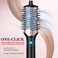 Slopehill Blow Dryer Brush - Hot Air Brush with High Speed Motor 100,000RPM, Hair Dryer Brush, Ionic Hair Dryer and Styler Volumizer with Oval Barrel, Hair Straightener Brush, 3 Temps,1400W, Black
