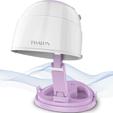 TASALON 1875W Ionic Hooded Hair Dryer Bonnet with 3 Heating Settings, Professional Sit Under Hair Dryers for Women with Ceramic Technology, Portable Hair Dryer with Hood, Hooded Dryer for Home &amp; Salon