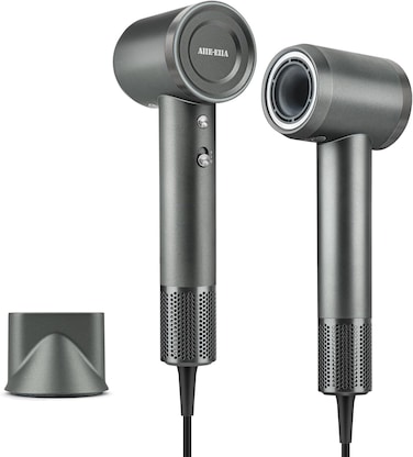 High-Speed Hair Dryer, Negative Ionic Hair Dryer, 110000 RPM Professional High-Speed Blow Dryer 200 Millions, Fast Drying Lightweight Travel Hairdryer, Low Noise Home Hair Dryer(Gray)