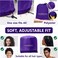 Bonnet Hair Dryer w/A Headband Integrated That Reduces Heat Around Ears &amp; Neck - Hair Dryer Diffuser Cap for Hair Dryer Curly Hair, Speeds Up Drying Time, Deep Conditioning at Home - Large (Purple)