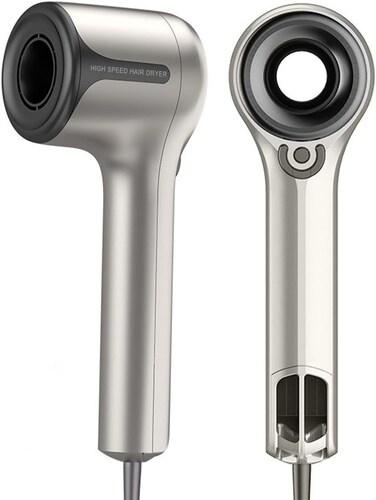 G1 Ionic Hair Dryer, Fast-Drying with Brushless DC Motor, Salon Negative Ions Blow Dryer, No Heat Damage, Cold Button Light &amp; Low Noise 2 Magnetic Nozzles, 110,000 RPM High-Speed for Home and Travel