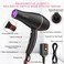 WADODO Ionic Hair Dryer, 2200W Professional Blow Dryer Fast Drying Travel AC Motor Constant Temperature Low Noise Ion Dryers Curly Care Hairdryer Blowdryer for Women Men
