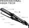 MQ Hair - Professional Titanium Flat Iron 480&deg;F Turbo - Bivolt, Anatomic Design, Ultra-Smooth, Mirror Effect - 3 Passes Needed, Perfect Straightening - Heating Safe Control, Ionized Plates - Black