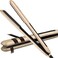 Professional Hair Straightener Ceramic Tourmaline Flat Iron Straightens and Curls 2 in 1 Adjustable Temp up to 450℉ Avoid Snagging