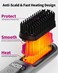 YFG Cordless Hair Straightener Brush, 10000mAh Rechargeable Battery, Ionic Thermal Wireless Hair Straightening Comb (Grey)