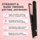 FoxyBae Cordless Hair Straightener 1" - On The Go Travel Styling Tool - 2 in 1 Cordless Flat Iron &amp; Curler with Ceramic Tourmaline Technology (Black Rose-Gold)