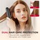 Hair Straightener Brush, Hair Straightening Brush Comb, Negative Ions Portable Hair Straightener, MCH Fast Heating, High Effective Hair Care Brush Straightener for Women