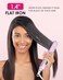 NOVUS Flat Iron - Fast Heating Ceramic Hair Straightener with 1.4" Wide Floating Board, Adjustable Temperature (210℉-450℉), and Negative Ions Straightener for All Hairstyles