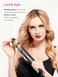 LANDOT Flat Iron Hair Straightener 1-inch: Professional Ceramic Hair Straightening Iron - Dual Voltage Straightener and Curler 2 in 1 with Adjustable Temp from 250F to 450F