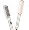 Prizm Hair Straightener Brush, 20s Fast Heating, Negative Ions Hair Straightening Comb with Less Frizz, 4 Temp Settings &amp; LED Display, Anti-Scald Design for Home Salon, Dual Voltage, Champagne Silver