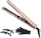 Mini Hair Straightener 1/2 Inch Small Flat Iron with LED Display Adjustable Temperature 4D 360&deg;Swivel Short Hair Tourmaline Titanium Dual Voltage Auto Shut Off