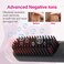 Cordless Hot Hair Brush Straightener Heat Pressing Combs Ceramic Electric Hair Straightening Comb, Anti Burn for Natural Black Hair Beard Wigs Holiday Gifts -Black （4000mA