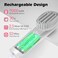 Portable White Ceramic Heat Cordless Travel Mini Hair Straightener Brush, Small Compact Wireless straightening Hair Brushes for Women, Ionic Straight hair Styling styler Usb Rechargeable Electric Comb