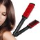 Clamp Hair Brush, Double Sided Anti Static Heat Resistant Straightening Brush for moothing and Straight Hair Styles