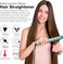 JOYA MIA Diva 1" Ceramic Hair Straightener - Portable, Lightweight &amp; Compact Flat Iron with Rubberized Coating &amp; Automatic Shut-Off, Travel-Friendly, for All Hair Types - Heats Up to 450F, Teal