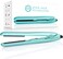 JOYA MIA Diva 1" Ceramic Hair Straightener - Portable, Lightweight &amp; Compact Flat Iron with Rubberized Coating &amp; Automatic Shut-Off, Travel-Friendly, for All Hair Types - Heats Up to 450F, Teal
