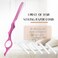 Mudder 11 Pieces Hair Styling Razor Hair Thinning Comb Texturizing Cutting Razor Comb with Replacement Stainless Steel Razors for Salon Home Use(Pink)