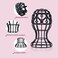 MoyRetty Wig Stand, Plastic Head-Shaped Cutout Design, Human Hair Pre Plucked wig stand for Long Short Hair, Suitable for use at Home or Salons, and Various Settings(Black)