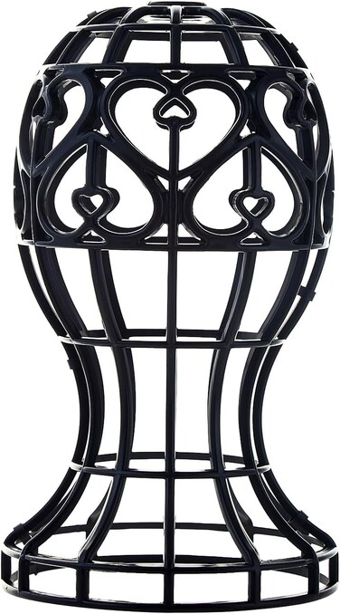 MoyRetty Wig Stand, Plastic Head-Shaped Cutout Design, Human Hair Pre Plucked wig stand for Long Short Hair, Suitable for use at Home or Salons, and Various Settings(Black)