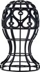 MoyRetty Wig Stand, Plastic Head-Shaped Cutout Design, Human Hair Pre Plucked wig stand for Long Short Hair, Suitable for use at Home or Salons, and Various Settings(Black)