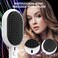 Electric Negative Ionic Hair Brush, WIZCHARK Promoting Circulation Vibration Massaging for Hair Repair Detangling Ionic Hair Straightener Brush for Salon(White)