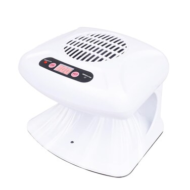 Air Nail Dryer with Automatic Sensor, 300W Timing Air Nail Fan Blow Dryer for Both Hands and Feet, Warm &amp; Cool Wind Blower Dryer for Regular Nail Polish Home and Salon Use