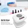 Nail Dryer, For Regular Polish, Nail Fan Dryer Single Hand Nail Air Dryer White Nail Drying Fan Warm Cool Wind Automatic Sensor Nail Fan Blow Dryer for Home Salon Nail Art Manicure