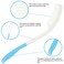 Kesywale Long Reach Handled Comb and Hair Brush Set for Elderly and Hand-Disabled People, Not Need to Lift Hand (Blue)