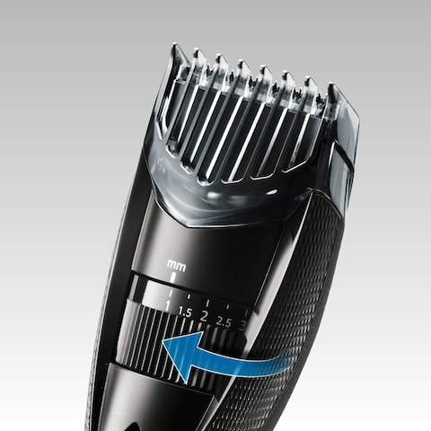 Panasonic ER-GB37 Wet &amp; Dry Electric Beard Trimmer for Men with 20 Cutting Lengths, Standard UK 3pin Plug