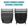 Professional Beard Trimmer Guards Guides Fit for Manscaped The Beard Hedger Guard, Snap-In Replacement Guards Comb- From 1/32-1/4 inch for Manscaped The Beard Hedger Beard Trimmer