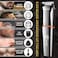 PRITECH Beard Trimmer for Men, 6 in 1 Beard Trimmer Kit, Electric Beard Trimmer with Hair, Precision, Body, Nose, Foil Razor, Grooming Kit Waterproof IPX6 (Silver)
