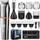 PRITECH Beard Trimmer for Men, 6 in 1 Beard Trimmer Kit, Electric Beard Trimmer with Hair, Precision, Body, Nose, Foil Razor, Grooming Kit Waterproof IPX6 (Silver)