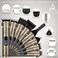 Hatteker Beard Trimmer Kit Professional Hair Clipper Zero Gapped T-Blade Trimmer Electric Razor Shaver for Nose Ear Body Face Mustache Trimmer for Men Cordless Grooming Kit 8 in 1