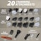 Beard Trimmer, 21 Piece All-in-One Mens Grooming Kit and Hair Clipper, Nose, Ear,Body and Face, Electric Razor with USB Recharge Dock