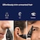 Philips Nose Trimmer Nt3650/16, Nose, Ear &amp; Eyebrow Trimmer with Protective Guard System, Fully Washable, Including AA Battery, 2 Eyebrow Combs, Pouch (Gray)