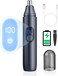 Nose Hair Trimmer for Men: Rechargeable Professional Painless Ear and Eyebrow Facial Hair Clippers for Men and Women - Electric Beard and Body Grooming Kit with Dual Edge Blades