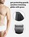 2 Pack Replacement Blades and Protecting Guards for Meridian Trimmer, Compatible with Meridian Body Hair Trimmer(Sage, Onyx, Ocean, Lava), Fit for Meridian Trimmer Blades for Meridian Shaver