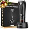 Manscape Trimmer for Men, Electric Body Hair Trimmer, IPX7 Waterproof Ball Trimmer Men with 2 Speeds, LED Light, Wet/Dry Groomer,USB-C Rechargeable with Travel Bag, Men&rsquo;s Pubic, Groin and Body Shaver