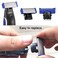 4PCS LinMei Shaver Replacement Heads Compatible for 1st Generation Microtouch Solo Men's Rechargeable Full Body Hair Trimmer and Shaver Replacement Cutter Head with 2 Clean Brush
