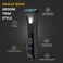 Manscape 3-in-1 Body Trimmer for Men, Groin, Pubic &amp; Ball Hair Shaver No-Nick, Nose Hair Trimmer, Body Groomer for Smooth Shaving, Lightweight with Travel Lock, LED Display, IPX7 Waterproof