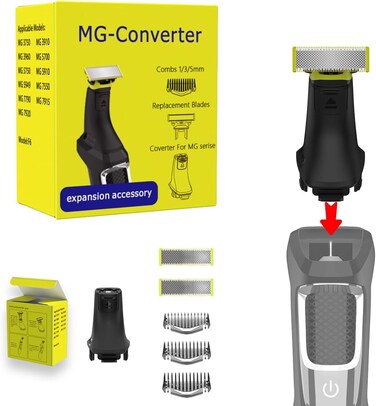 Replacement Blade Cutter Head Attachment kit for Philips Norelco Multigroom Trimmer MG3750 MG3760 MG5750 MG5760 MG7750 MG7770 MG7790 MG7791 MG7796 BT5511
