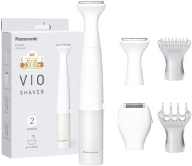 Panasonic ES-WV62-H Ferrier VIO Shaver, IPX7 Waterproof, Dry Shave, Battery Operated, Gray