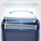 VOYOR Foil Shaver Electric Razor for Men 3 in 1 Shavers for Men with Double Foil Wet &amp; Dry Face Shaver Lightweight Handheld Smooth Shave IPX6 Washable USB-C Rechargeable Travel Razor TX310(Blue)