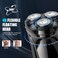 Brightup Electric Razor for Men, Electric Shavers for Men Face with Pop-up Trimmer, Waterproof Cordless USB-C Rechargeable, Wet Dry Portable Shaver with LCD Display/Travel Case, Gift for Him